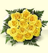 Ankara �i�ek�i yolla d�kkan�m�zdan 11 adet saf sar� g�l buketi