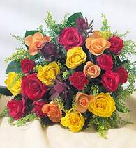 Ankara �i�ek sipari�i g�nderme firmam�zdan size �zel kar���k renkli 12 adet g�l demeti