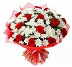 11 adet k�rm�z� g�l ve 1 demet krizantem Ankara �i�ek ma�azas� �i�ek�i adresleri
